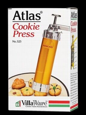 Vintage Atlas Cookie Press No. 525 NEW In Original Box